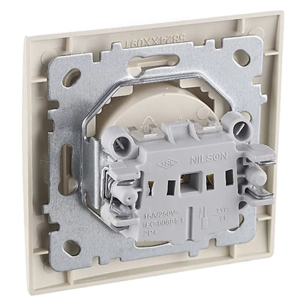 Розетка ТВ Концевая Nilson Touran Орех 24271029