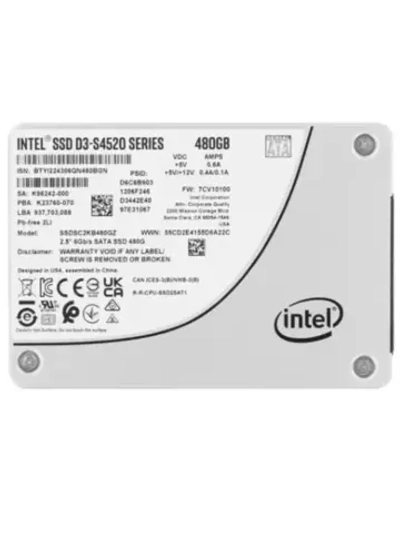 480 ГБ 2.5" SSD накопитель D3-S4520 SSDSC2KB480GZ01