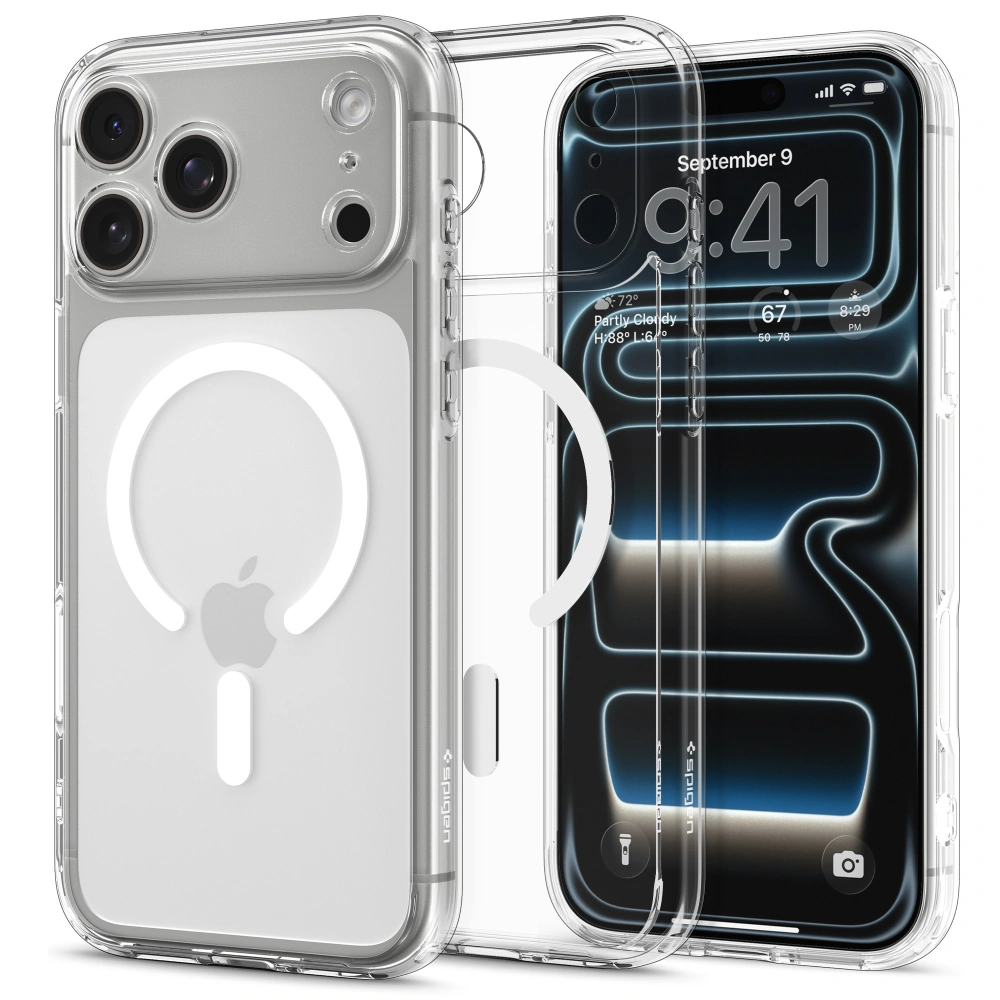 Чехол Spigen Ultra Hybrid Magsafe для iPhone 17 Pro прозрачный