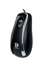 Чёрная анальная втулка G Point D-PENG с пультом - 12,3 см. (Цвет: черный)