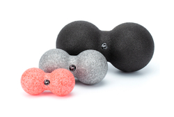 Шар массажный сдвоенный 24 х 12 см черный