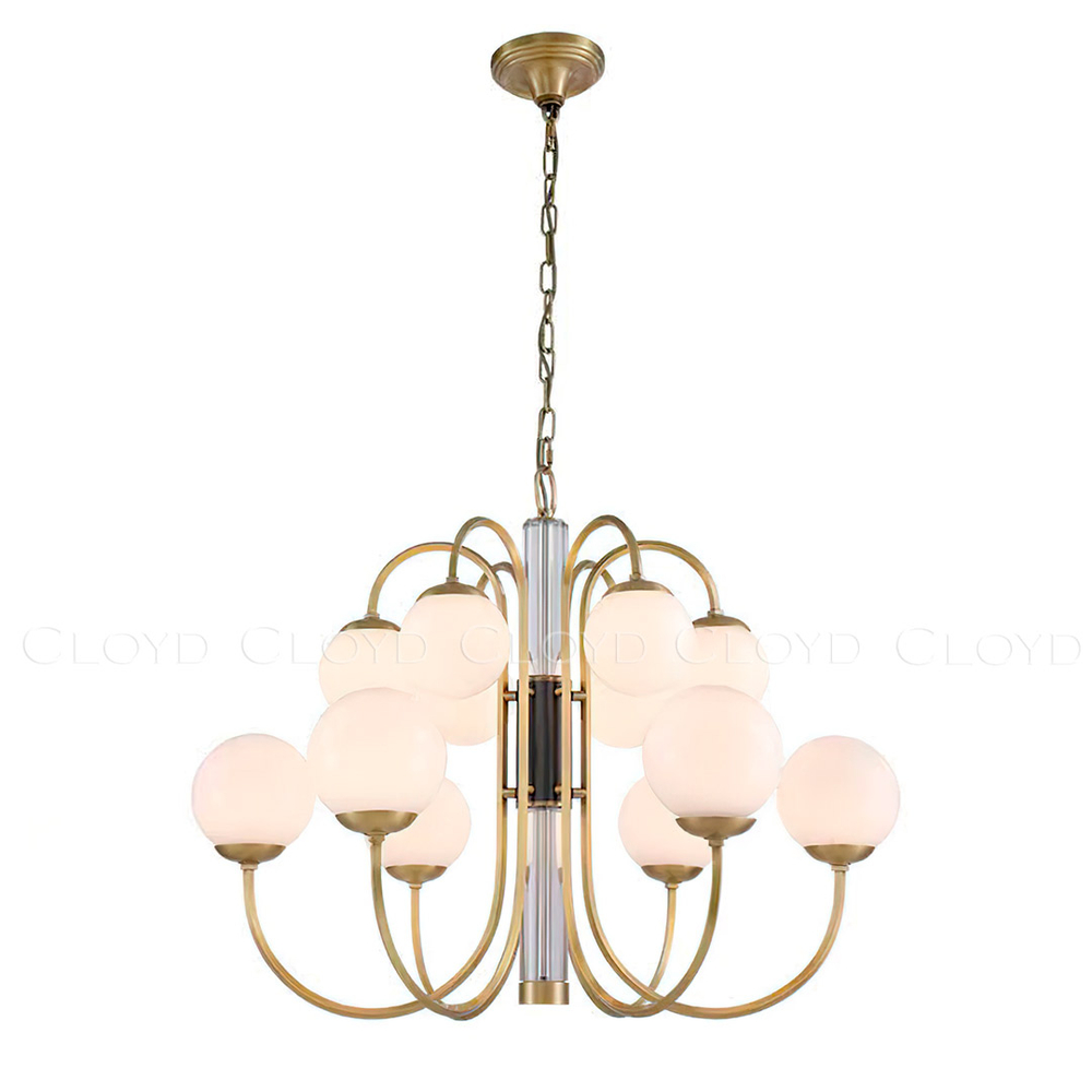 Люстра Cloyd GREIG C12 / Ø87 см - латунь/черн. (арт.11700)