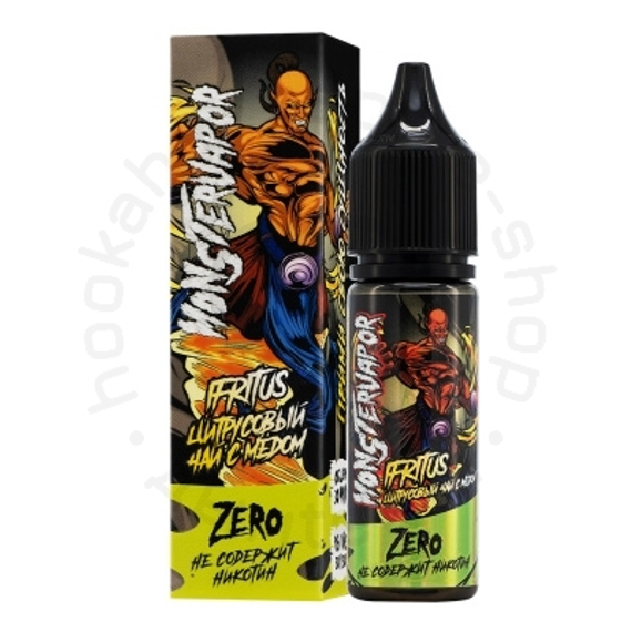 Жидкость MONSTERVAPOR IFRITUS с ароматом цитрусового чая с мёдом, 0 мг/см³, 30 мл. ZERO.