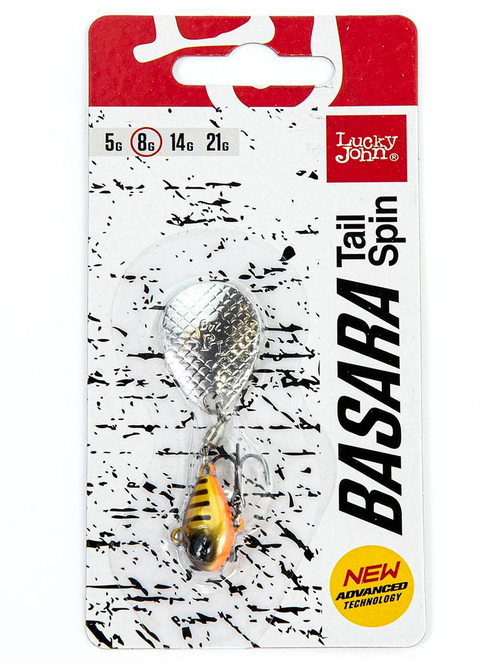Тейл-спиннер Lucky John BASARA TAIL SPIN 21.0г 001 в блистере