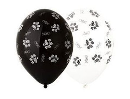 Шар шелкография пастель (30см), Котики Лапки, 1шт.