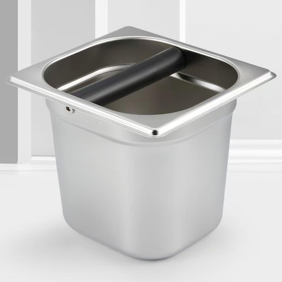 Нок-бокс для сброса кофейного жмыха 17*16*15,2 см нерж. P.L. Barbossa