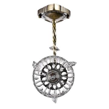 8190/1W CLASSI LN25 24 античная бронза, металл/хрусталь Бра E14 1*40W 220V LINN