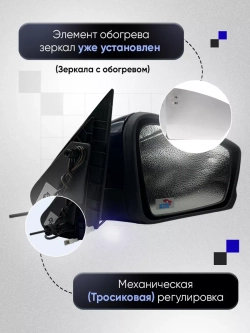 Зеркала Гранта Калина 1, 2 Датсун Механика Обогрев