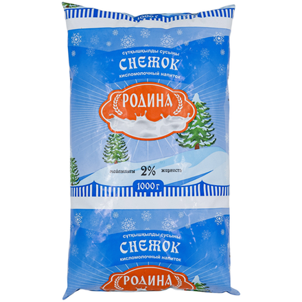 Снежок Родина 2 % 1 л