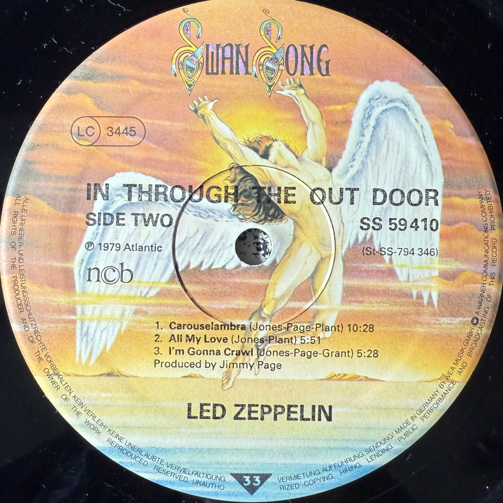 Led Zeppelin - In Through The Out Door (Скандинавия 1979г.)