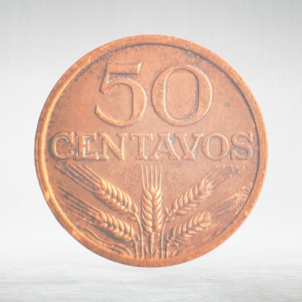 Portugal, 50 Centavos, 1975, VF