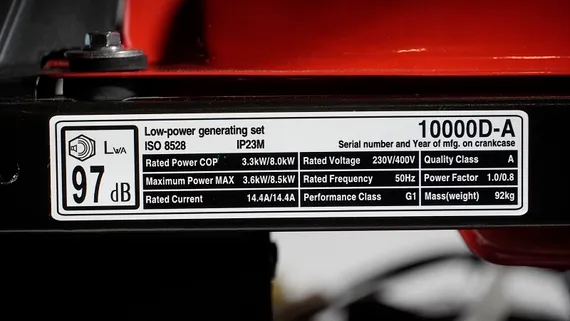 Бензиновый генератор "LONCIN" LC10000D-AS (220/380 В)