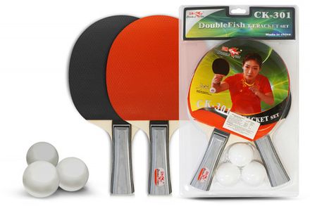 Набор для н/т Double Fish 2 ракетки и 3 мяча (301)