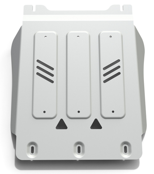 Защита КПП Rival для Mitsubishi L200 IV (V - все) 2006-2015/Mitsubishi Pajero Sport II (V - все) 2008-2016 (устанавл-ся совместно с 2333.4033.1.6), штампованная, алюминий 6 мм, без крепежа, 23.4034.1.6