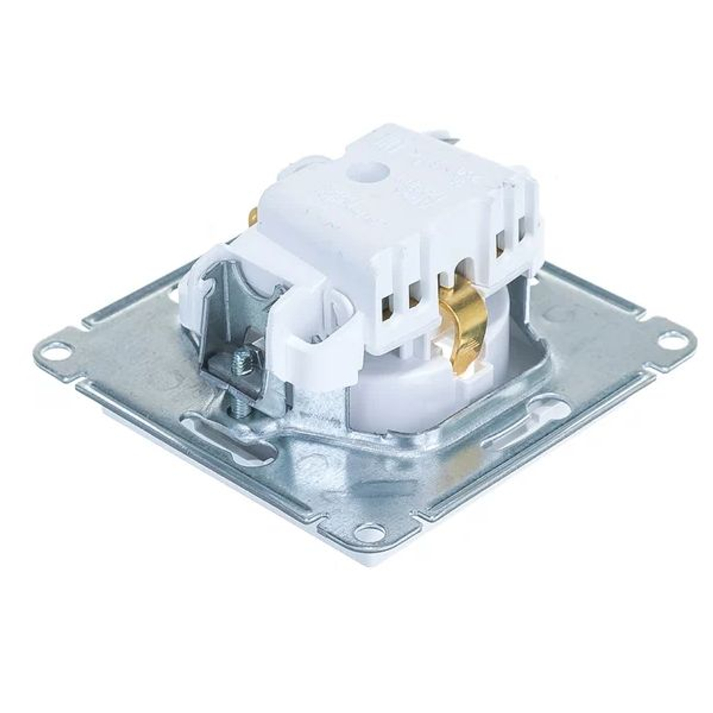 Розетка 1-м СП AtlasDesign 16А IP20 с заземл. механизм бел. SE ATN000143