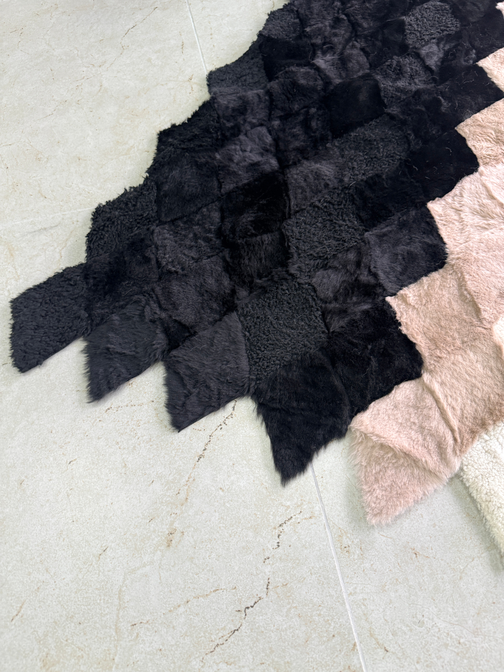 Покрывало меховое ковер из шкуры овчины