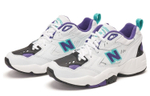 New Balance NB 608 comfortable and versatile shock absorption, non-slip and wear-resistant low-top training shoes women's white and purple