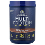 Ancient Nutrition, мультипротеин, животного происхождения, молочный шоколад, 511 г (1,13 фунта)
