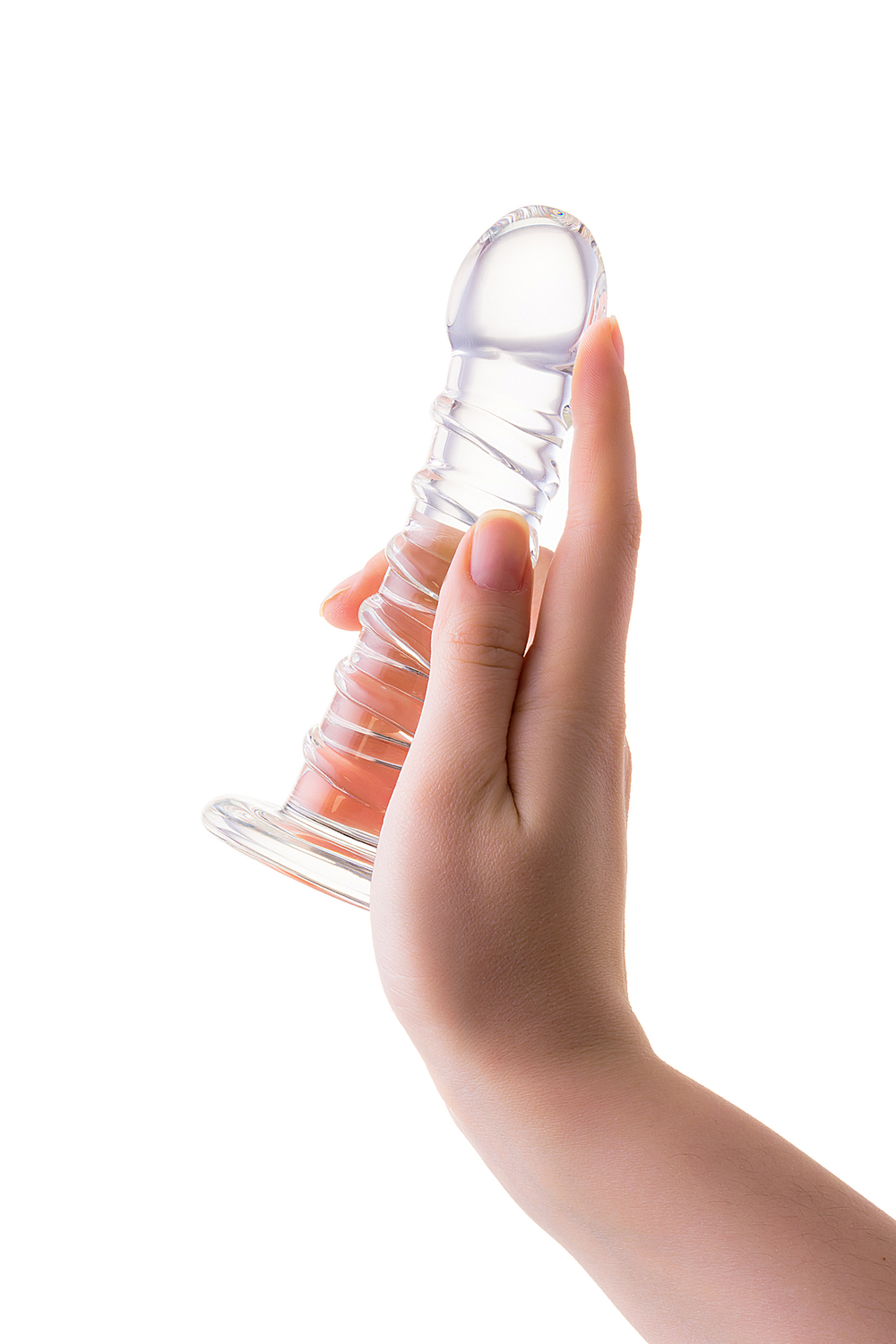 Фаллоимитатор Sexus Glass стеклянный прозрачный 15 см