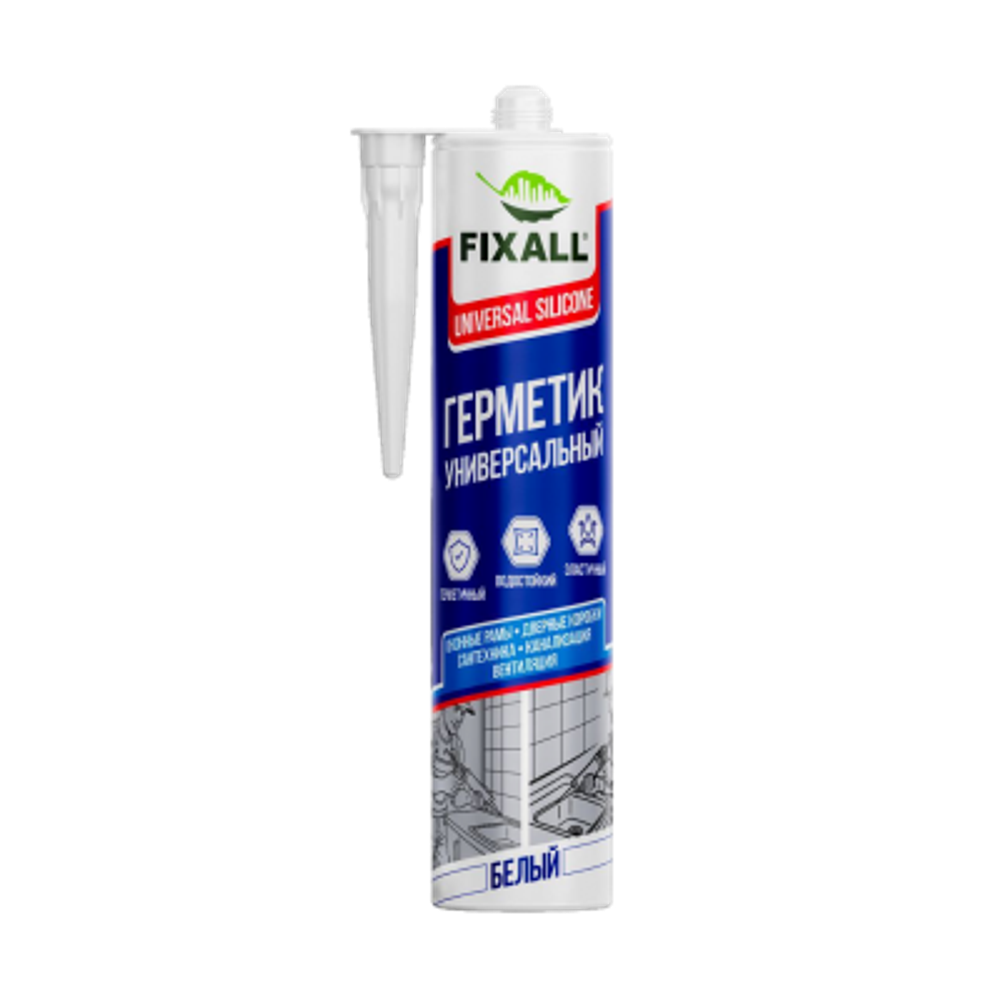 Герметик силиконовый Fixall универсальный белый 280мл
