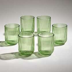 НАБОР СТАКАНОВ "SIMPLICITY" GREEN 6 ШТ. 270 МЛ / 9 СМ
