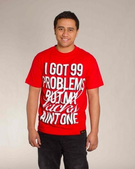 Футболка Sneaktip 3D 99 Problems красная