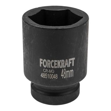 Головка ударная глубокая 1'', 48мм (6гр) FORCEKRAFT FK-48510048