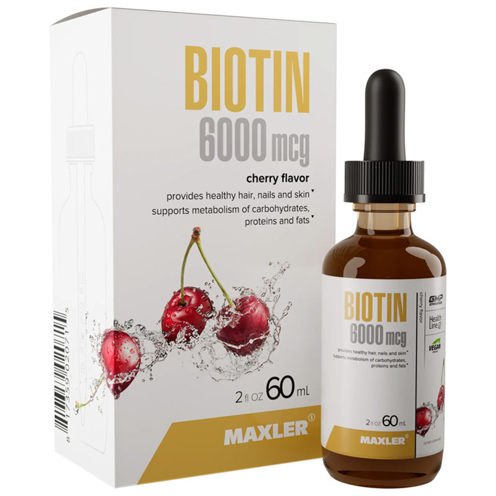 Maxler Biotin drops 6000 мкг. (60 мл.)
