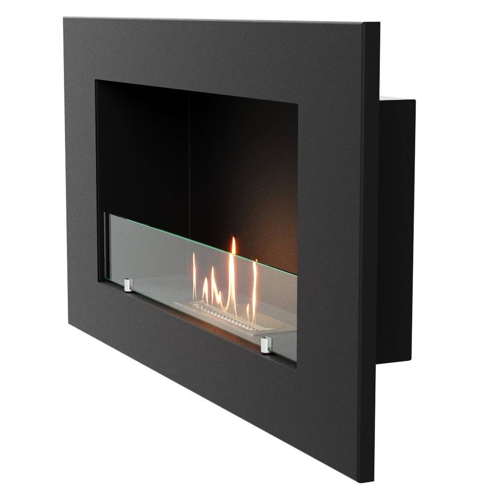 Каминокомплект:Биокамин Firelight BFP/W-90+Набор керамических камней М, черные