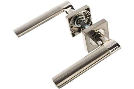 Ручка дверная Puerto, ник. мат./ник.бл. КВ AL 522-02 SN/NP