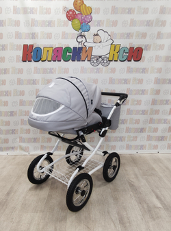 Коляска модульная Indigo Barbara Classic ba04 (св.серый)