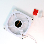 Вентилятор TESLA RGB120-XW, 120мм, 1200rpm, Molex, белый/RGB, 38CFM, 21дБ, антивибропрокладки, бесконечное зеркало, изменение скорости анимации подсветки (TSL-120-XW)