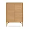 Lenon Буфет с 4 дверцами из дуба и дубового шпона 104,5 x 144 см