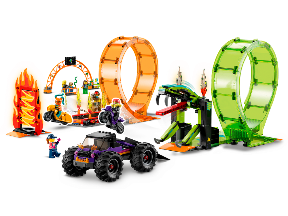 Конструктор LEGO City Трюковая арена Двойная петля 60339