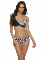 Раздельный купальник с анималистическим принтом и цветными пятнышками (Размер: XXL) (Цвет: разноцветный)