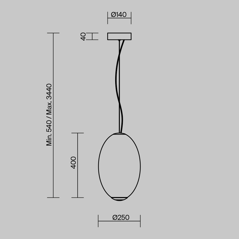 Подвесной светодиодный светильник Maytoni Bruma MOD397PL-L19CH3K