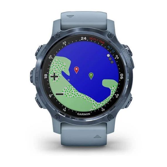 Garmin DESCENT MK2S голубой корпус c силиконовым ремешком цвета морской пены