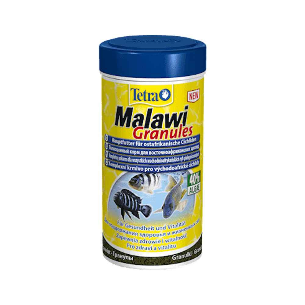 TetraMalawi Granules корм для растительноядных рыб с водорослями, гранулы 250 мл