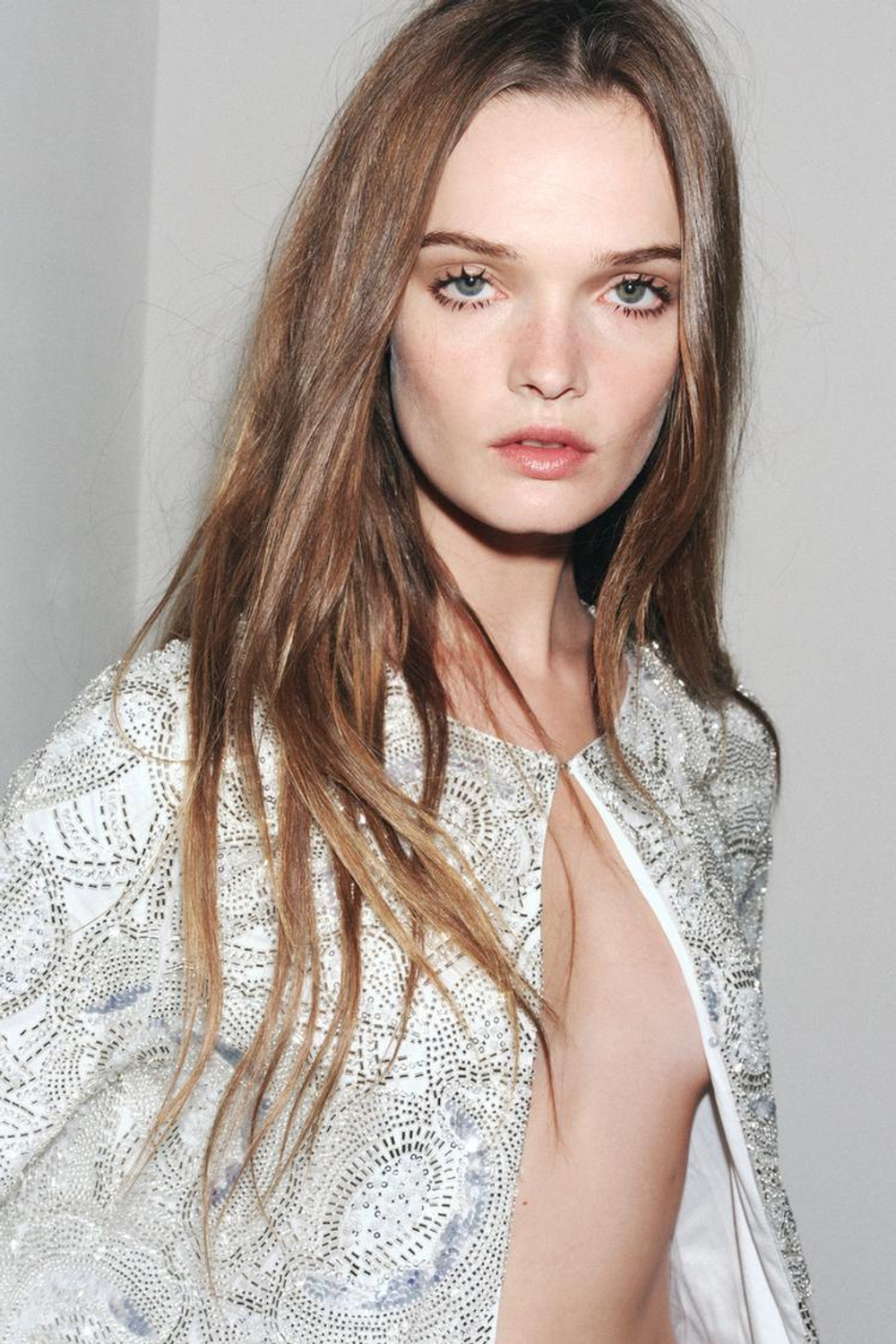 ZARA КАРДИГАН С ПАЙЕТКАМИ, СЕРЕБРИСТЫЙ