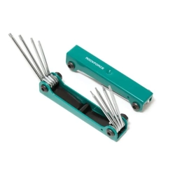 Набор ключей TORX складной 8пр.(Т5-Т10, Т15, Т20) RockForce##Rock FORCE RF-5087F