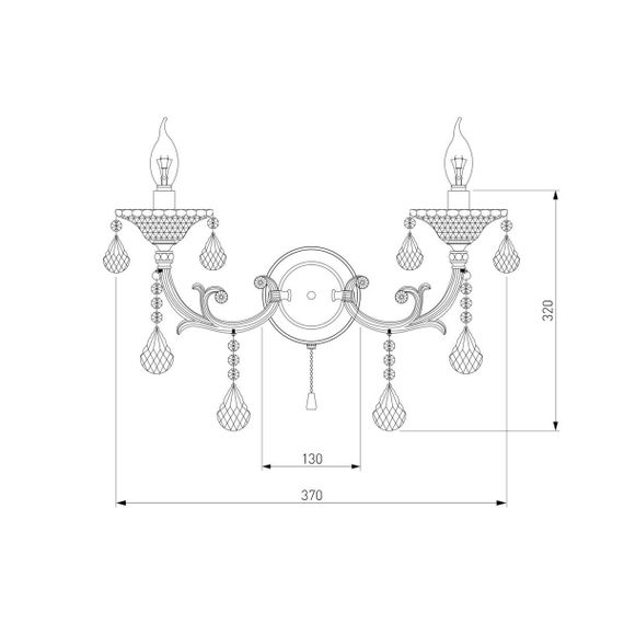 Бра Bogates 278/2 Strotskis