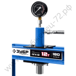 ЗУБР ПГН-12, 12 т, гидравлический пресс с гидронасосом и манометром, Профессионал (43072-12)