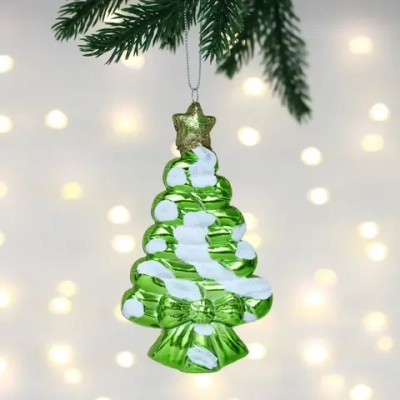 Елочная игрушка «Сладкая ёлочка» 7,5*1,5*14 см, Салатовый