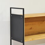 Стеллаж, 180х35х127, Бьерн, напольный, для книг, деревянный, в ванную и прихожую, для кухни, бейц, La Redoute