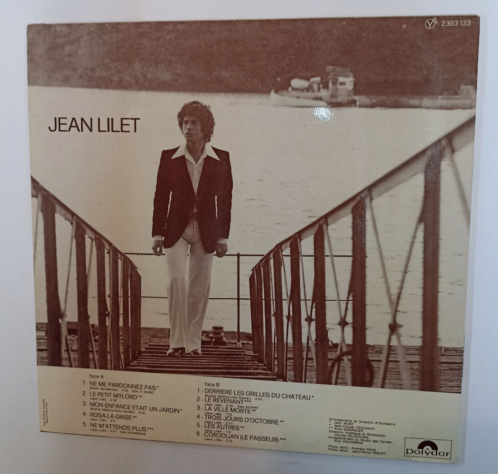Винтажная виниловая пластинка LP Jean Lilet Le Petit Mylord (France 1976)