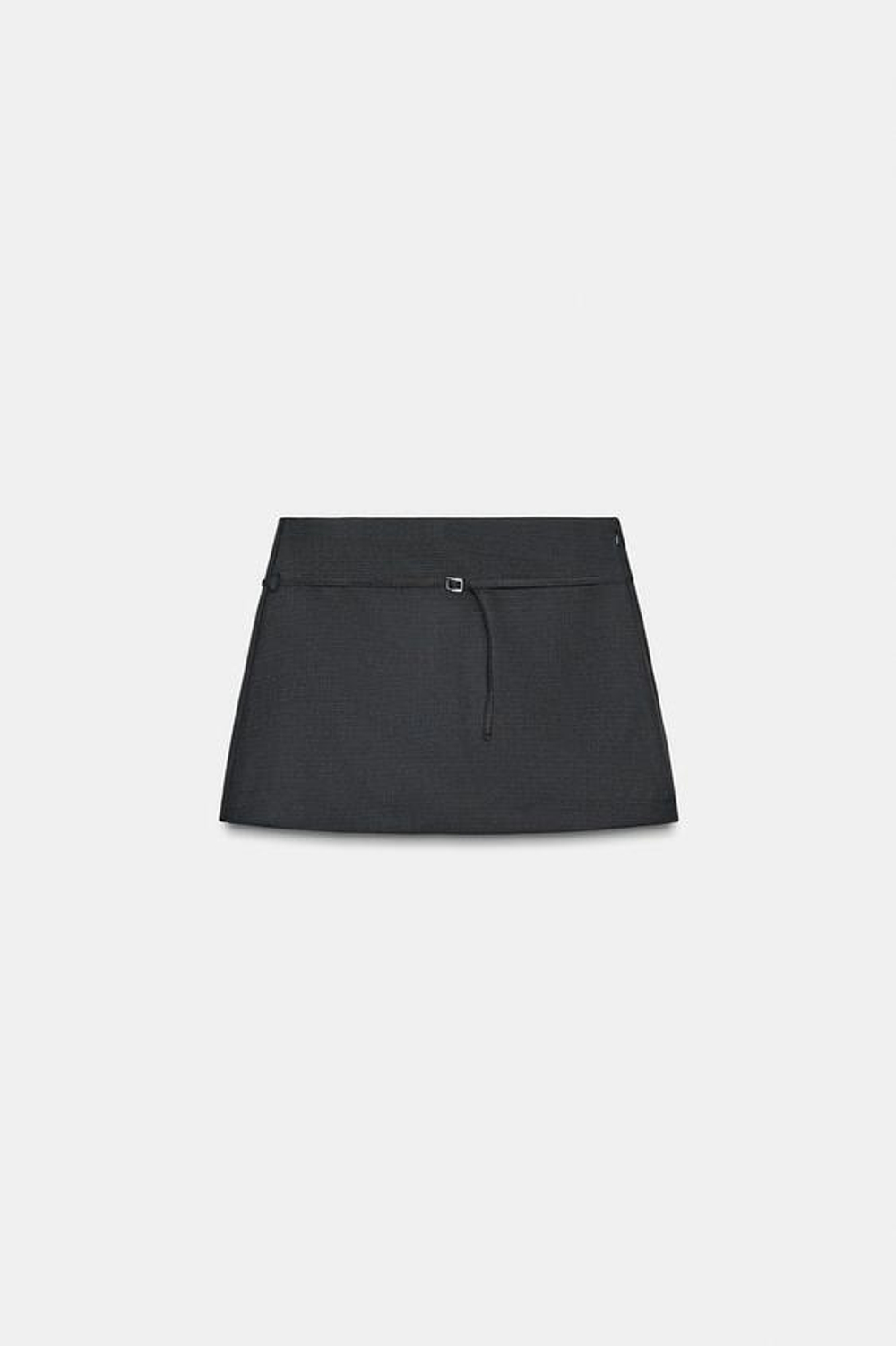 ZARA ЮБКА-ШОРТЫ С РЕМНЕМ, КОРИЧНЕВЫЙ/СИНИЙ