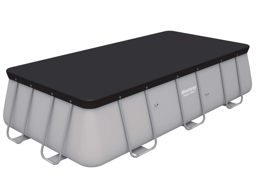 Тент для каркасного бассейна Power Steel Pools 404x201x100, 412x201x122 см (Bestway 58232 BW)