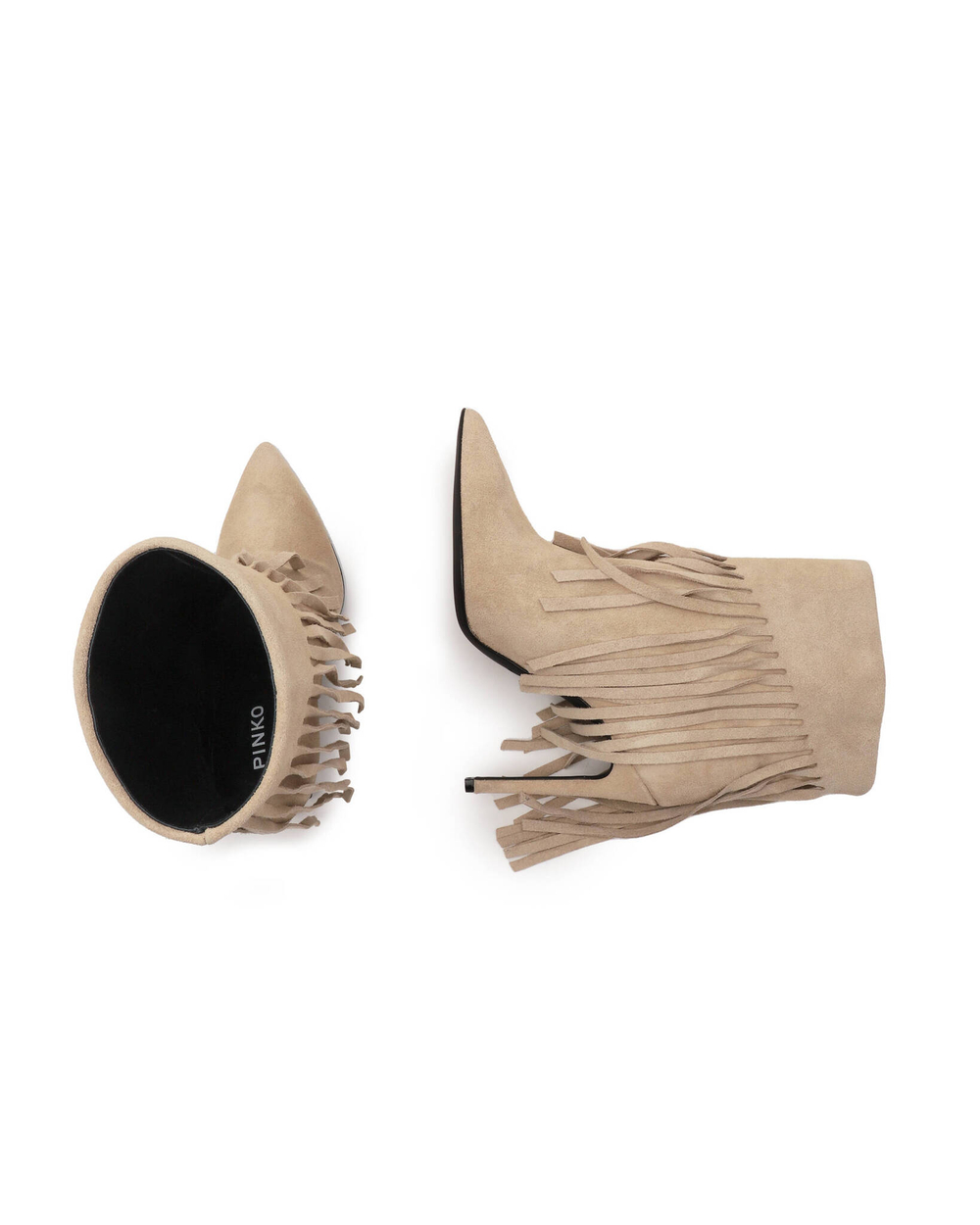 Кожаные ботильоны olympe tronchetto Pinko - бежевый(100573 A0N8)