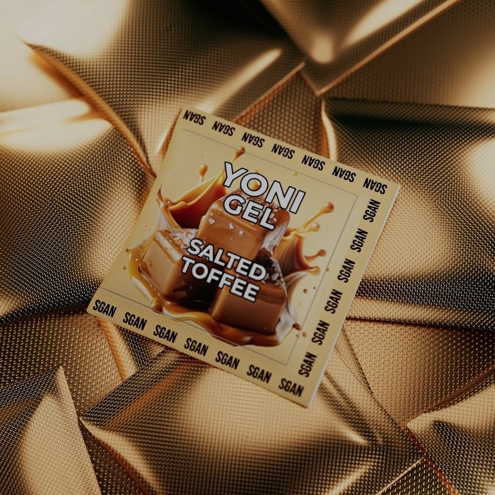 Саше лубриканта для орального секса SGAN со вкусом солёной карамели - 5 мл.