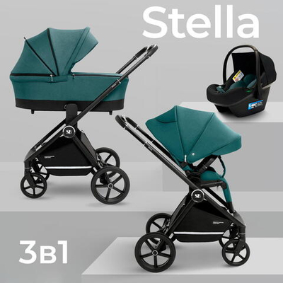 Детская коляска Sweet Baby Stella 3 в 1 Green